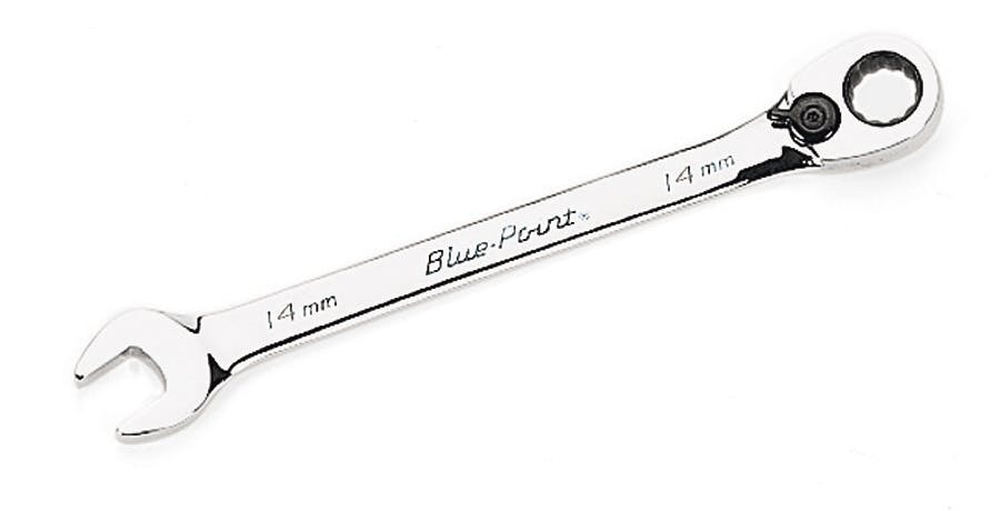 14 mm 12-Point Metric 15° Offset Ratcheting Combination Wrench (Blue-Point®) | BOERM14 14 mm 12-Point Metric 15° Offset Ratcheting Combination Wrench (Blue-Point®) | BOERM14